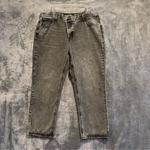 Angel Kiss Juniors Size 13 Gray Acid Wash Cargo Pants Relaxed Fit Cotton